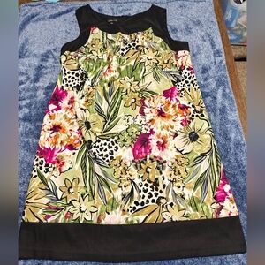 ALYX Woman Floral Dress with Black Details Size 18 W